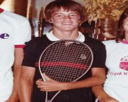 He was a good tennis player while growing and practiced the sport for 10 hours a day at the time.